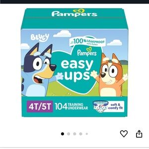 2 boxes of pampers easy ups training underwear unisex 4t-5t never opened box’s.